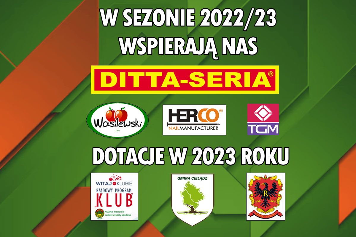 Sponsorzy LKS Orlęta Cielądz w sezonie 2022/2023